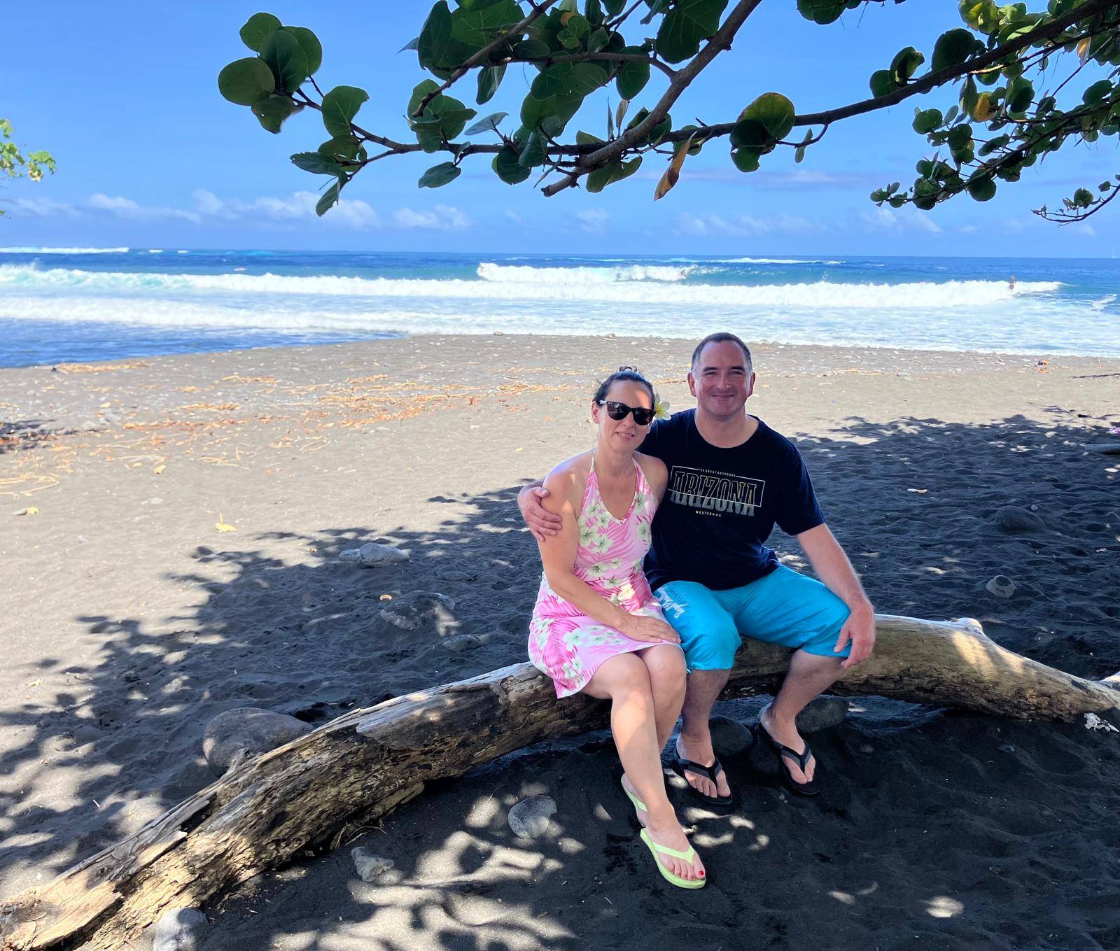Myriam et Nicolas pendant leur fabuleux TiTi's Tahiti Tour