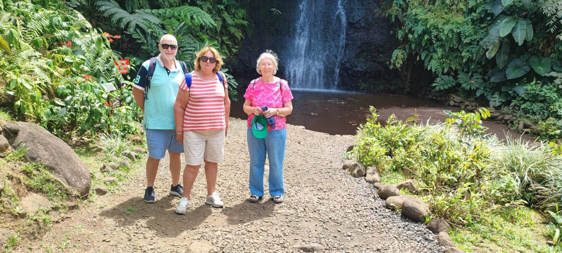 Rinata, Marie-Claude et Jean-Claude pendant leur fabuleux TiTi's Tahiti Tour